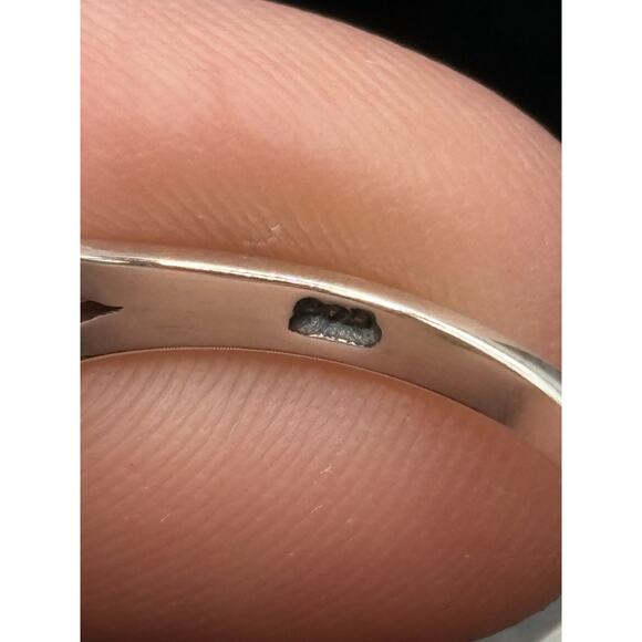 New Condition Sterling Silver Evil Eye Onyx Ring Size 7 - Picture 11 of 11